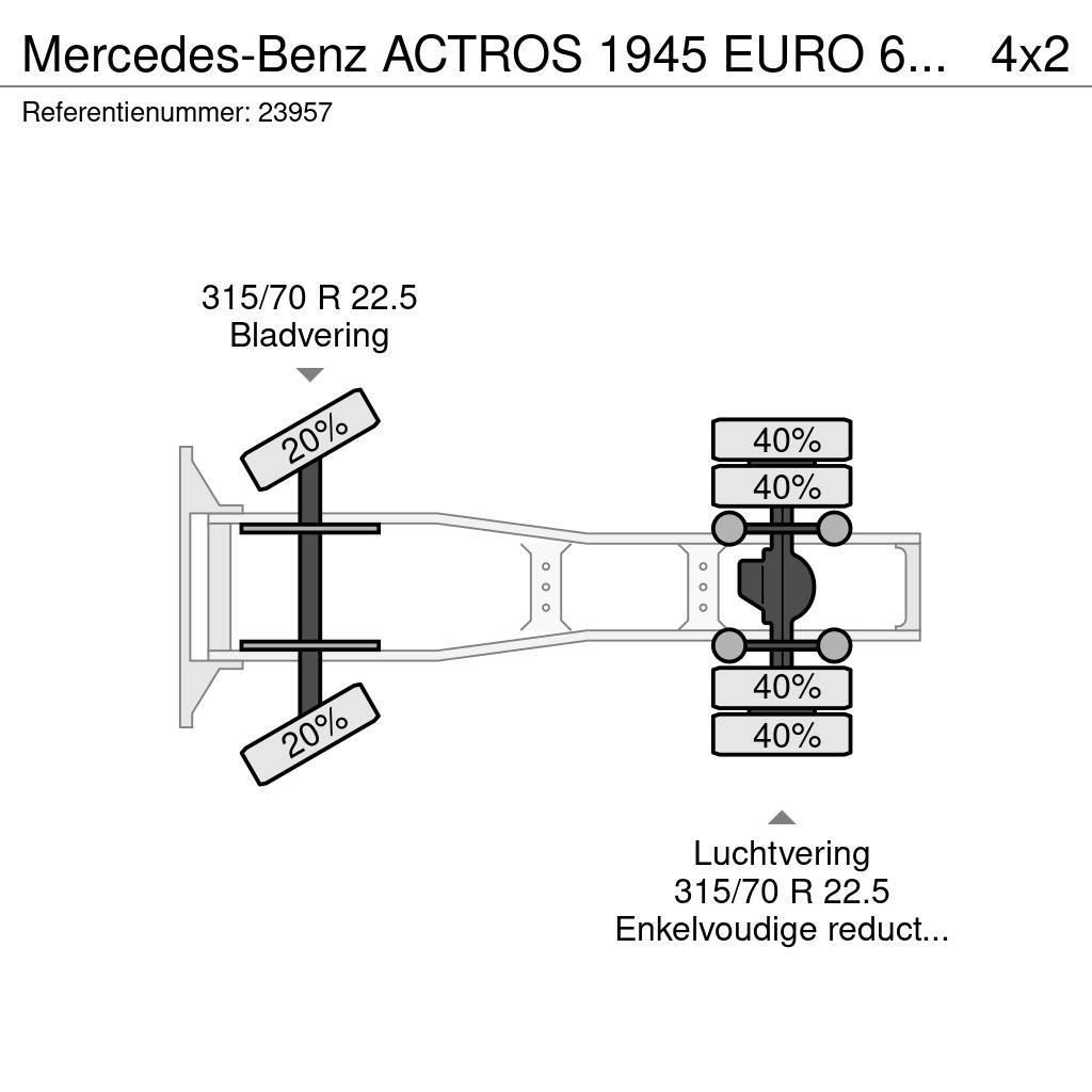 Mercedes-Benz ACTROS 1945 EURO 6 638.000KM Tegljači