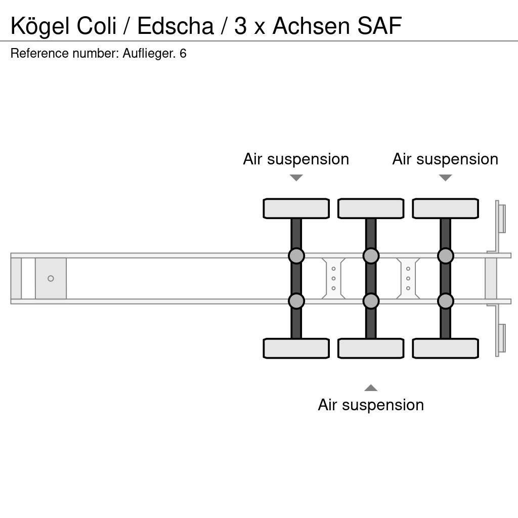Kögel Coli / Edscha / 3 x Achsen SAF Poluprikolice sa ciradom