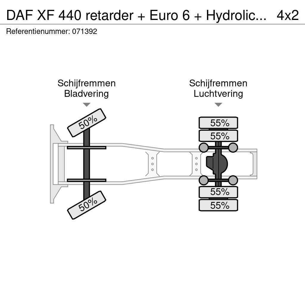 DAF XF 440 retarder + Euro 6 + Hydrolic system + Manua Tegljači