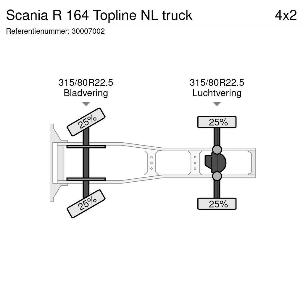 Scania R 164 Topline NL truck Tegljači