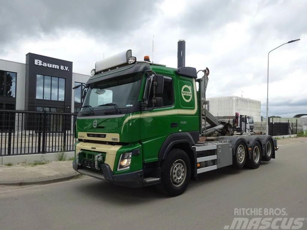 Volvo FMX 500 8X2 EURO 6 / HAAKSYSTEEM / PERFECT CONDITI Rol kiper kamioni sa kukom za podizanje tereta