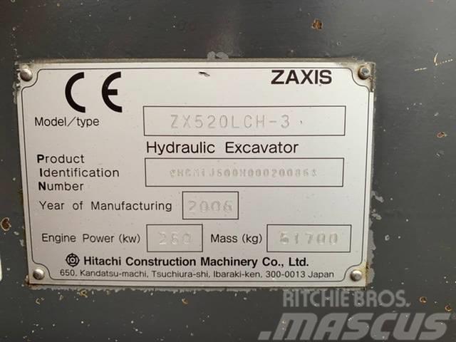 Hitachi ZX520LCH-3, low hours Bageri guseničari