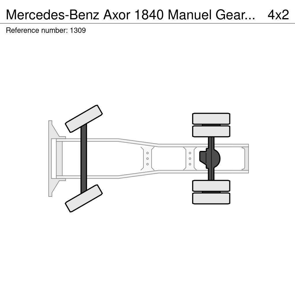 Mercedes-Benz Axor 1840 Manuel Gearbox Gearbox Airco Very Clean Tegljači