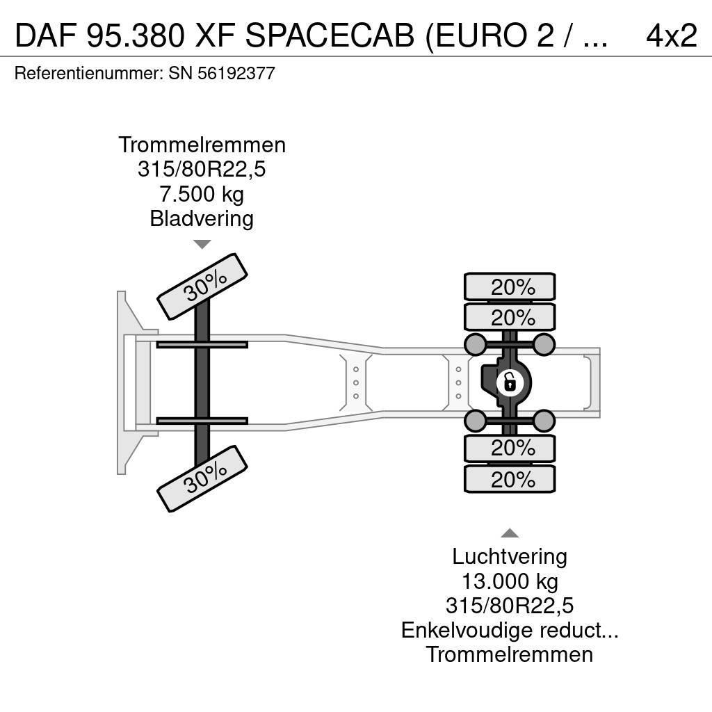 DAF 95.380 XF SPACECAB (EURO 2 / ZF16 MANUAL GEARBOX / Tegljači