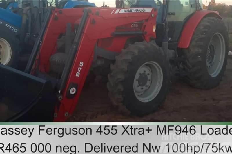 Massey Ferguson 455 Xtra + MF 946 loader - 100hp / 75kw Traktori