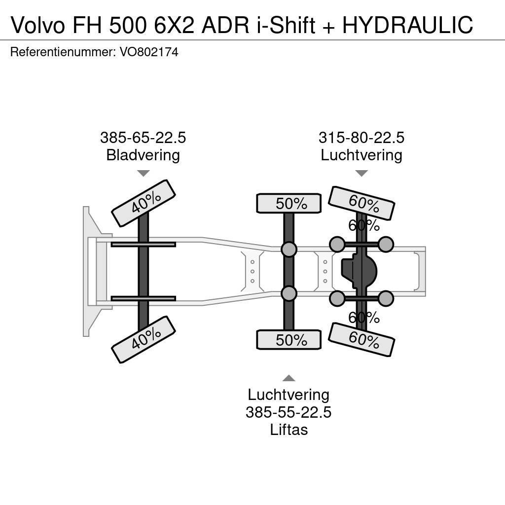 Volvo FH 500 6X2 ADR i-Shift + HYDRAULIC Tegljači