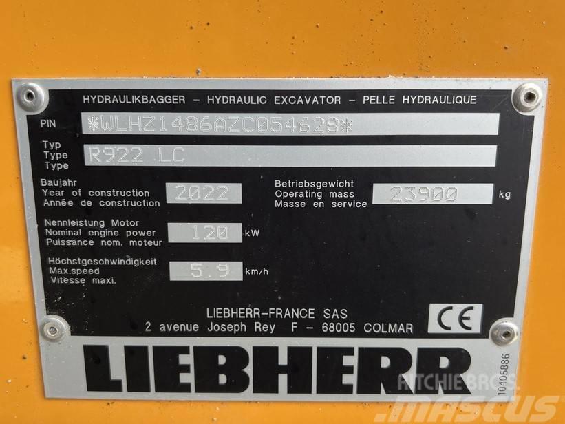 Liebherr R922 LC Bageri guseničari