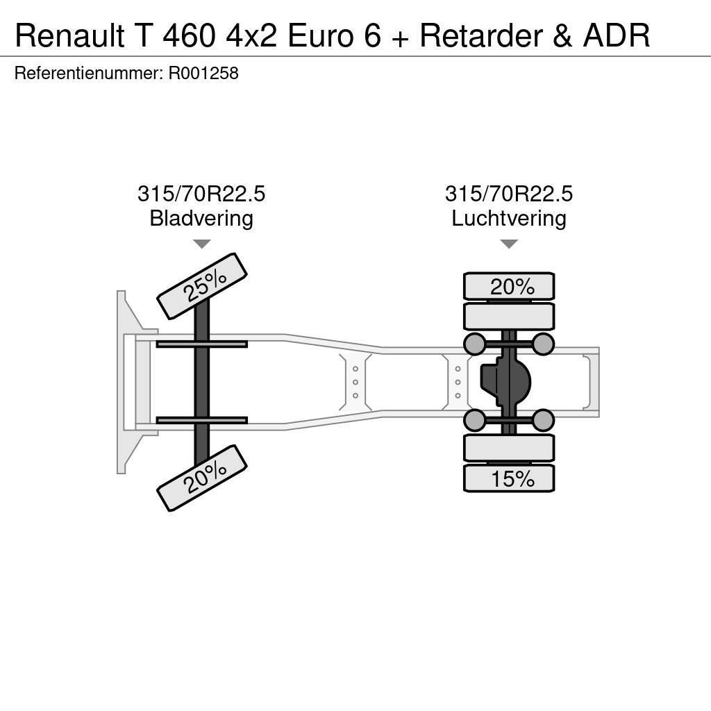 Renault T 460 4x2 Euro 6 + Retarder & ADR Tegljači