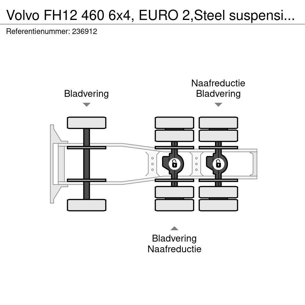 Volvo FH12 460 6x4, EURO 2,Steel suspension, Manual, Hyd Tegljači