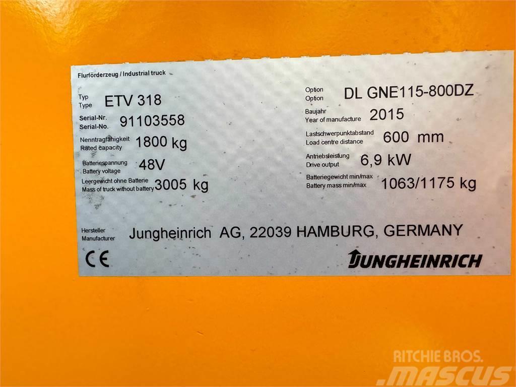 Jungheinrich ETV 318 - JUNGSTAR GENERALÜBERHOLT - GEWÄHRLEISTUN Mini bageri < 7t