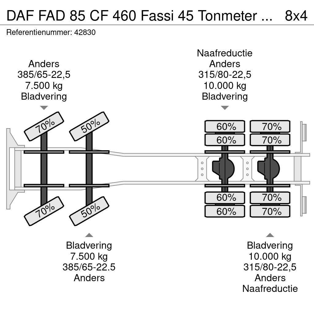 DAF FAD 85 CF 460 Fassi 45 Tonmeter laadkraan + Fly-Ji Polovne dizalice za sve terene