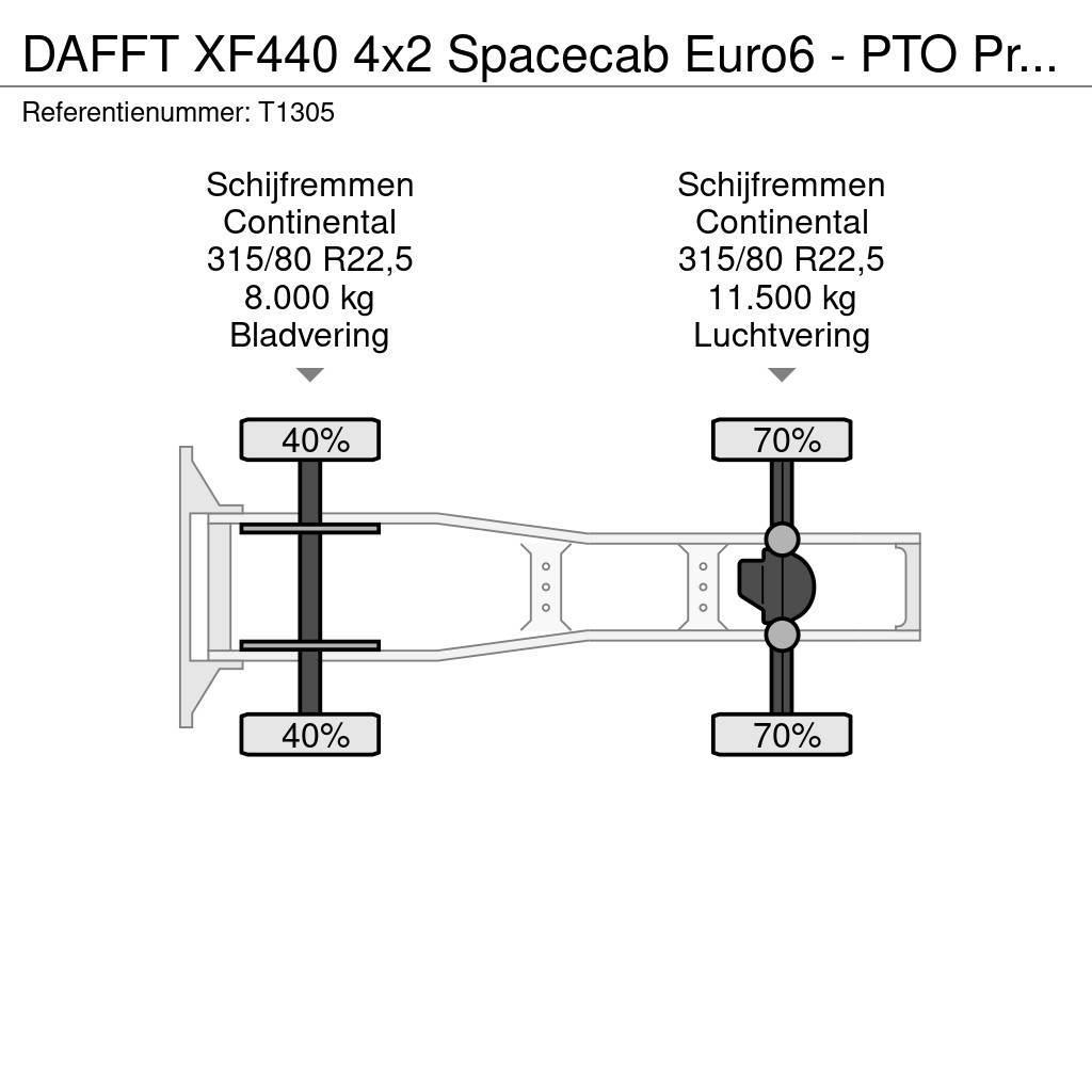 DAF FT XF440 4x2 Spacecab Euro6 - PTO Prep - Alcoa Rim Tegljači
