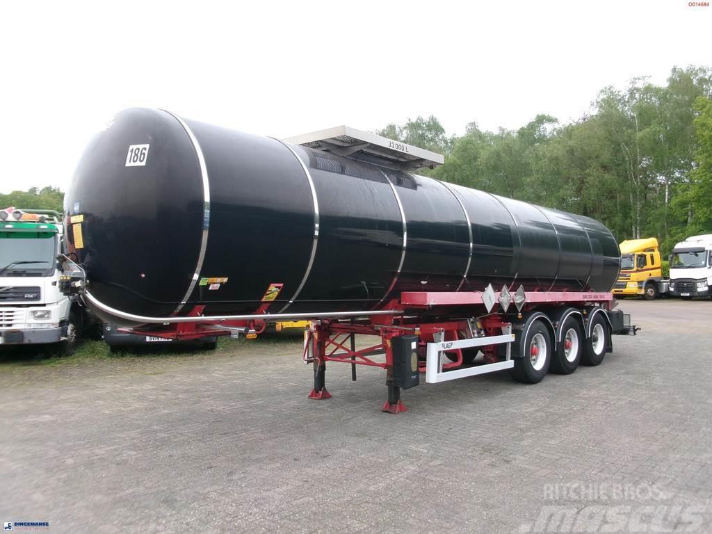 LAG Bitumen tank inox 33 m3 / 1 comp + ADR Poluprikolice cisterne