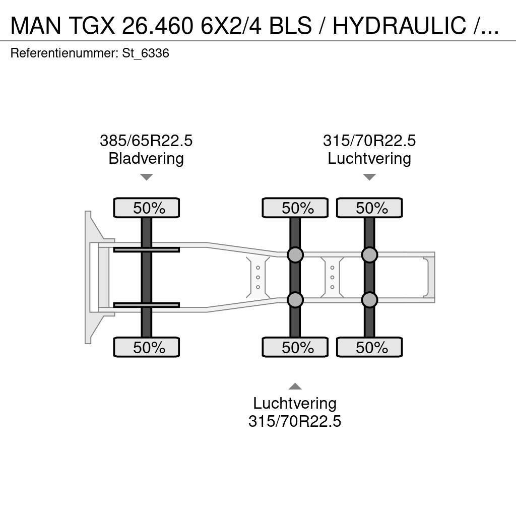 MAN TGX 26.460 6X2/4 BLS / HYDRAULIC / NL TRUCK Tractor Units