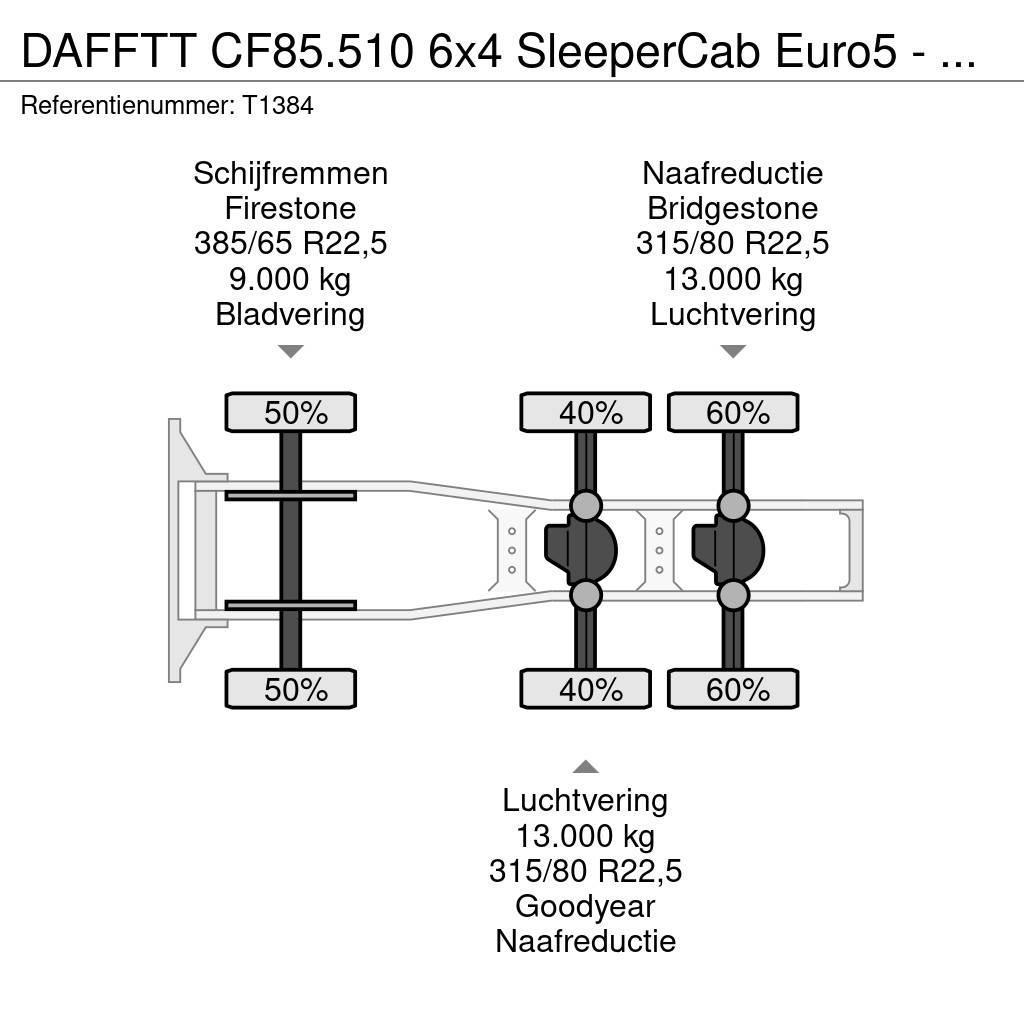 DAF FTT CF85.510 6x4 SleeperCab Euro5 - 189.000km Orig Tegljači