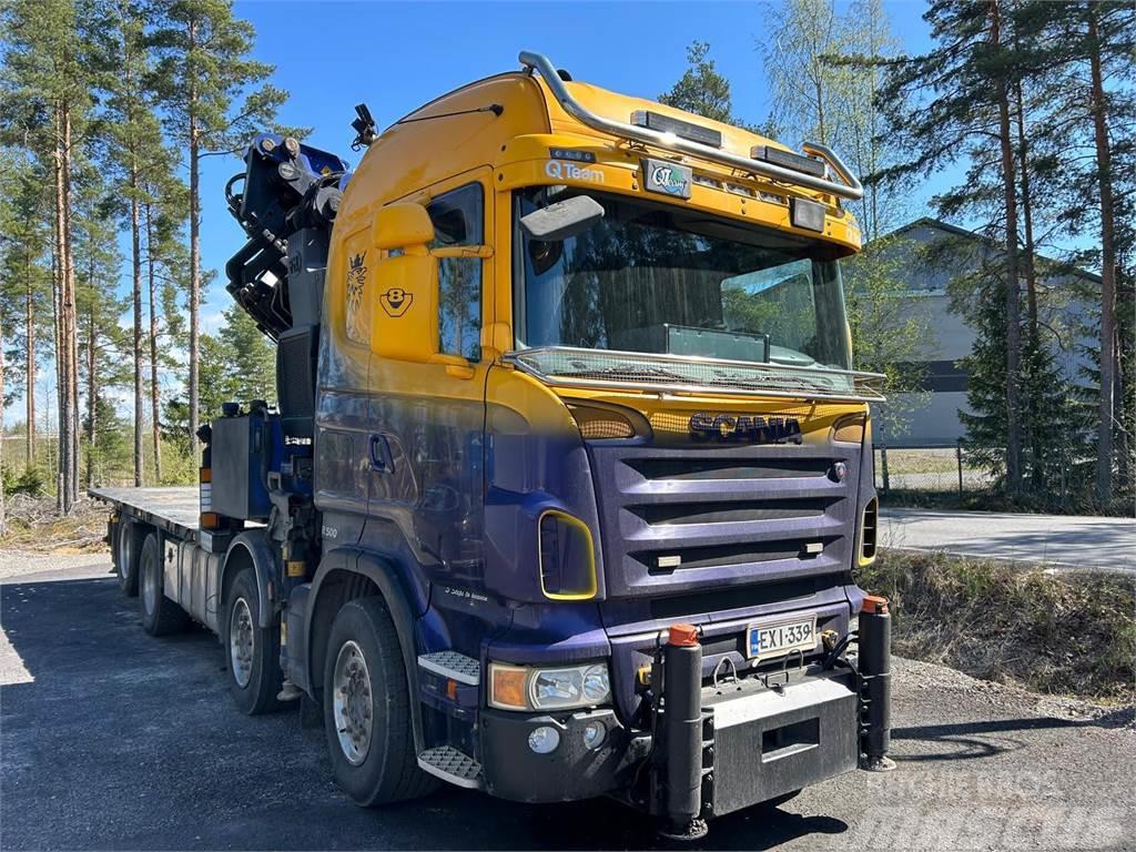 Scania R 580 + PM65SP nosturi Kamioni sa kranom