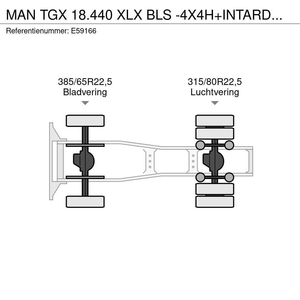 MAN TGX 18.440 XLX BLS -4X4H+INTARDER+HYDR. Tegljači
