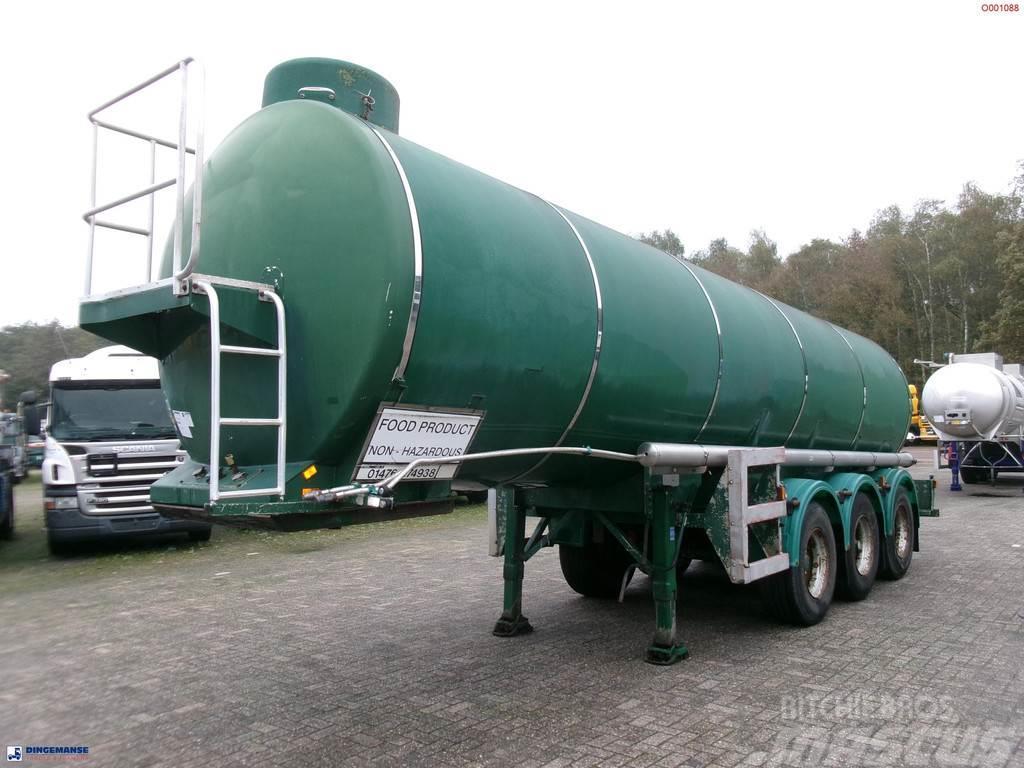  Melton Food tank inox 25 m3 / 1 comp Poluprikolice cisterne