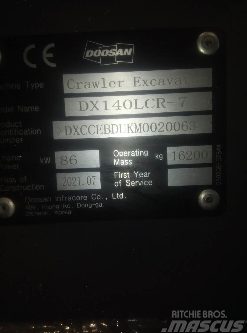 Doosan DX140LCR-7 Bageri guseničari