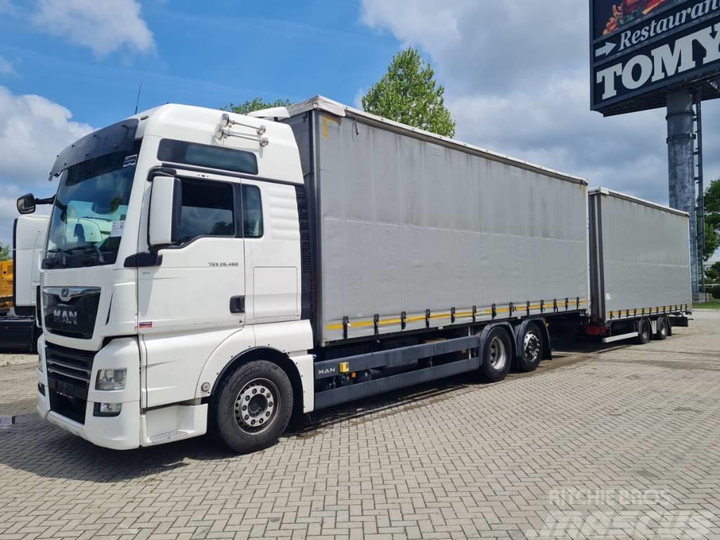 MAN TGX 26.460 6X2-4 EU brief 113 m3 Curtainsider trucks