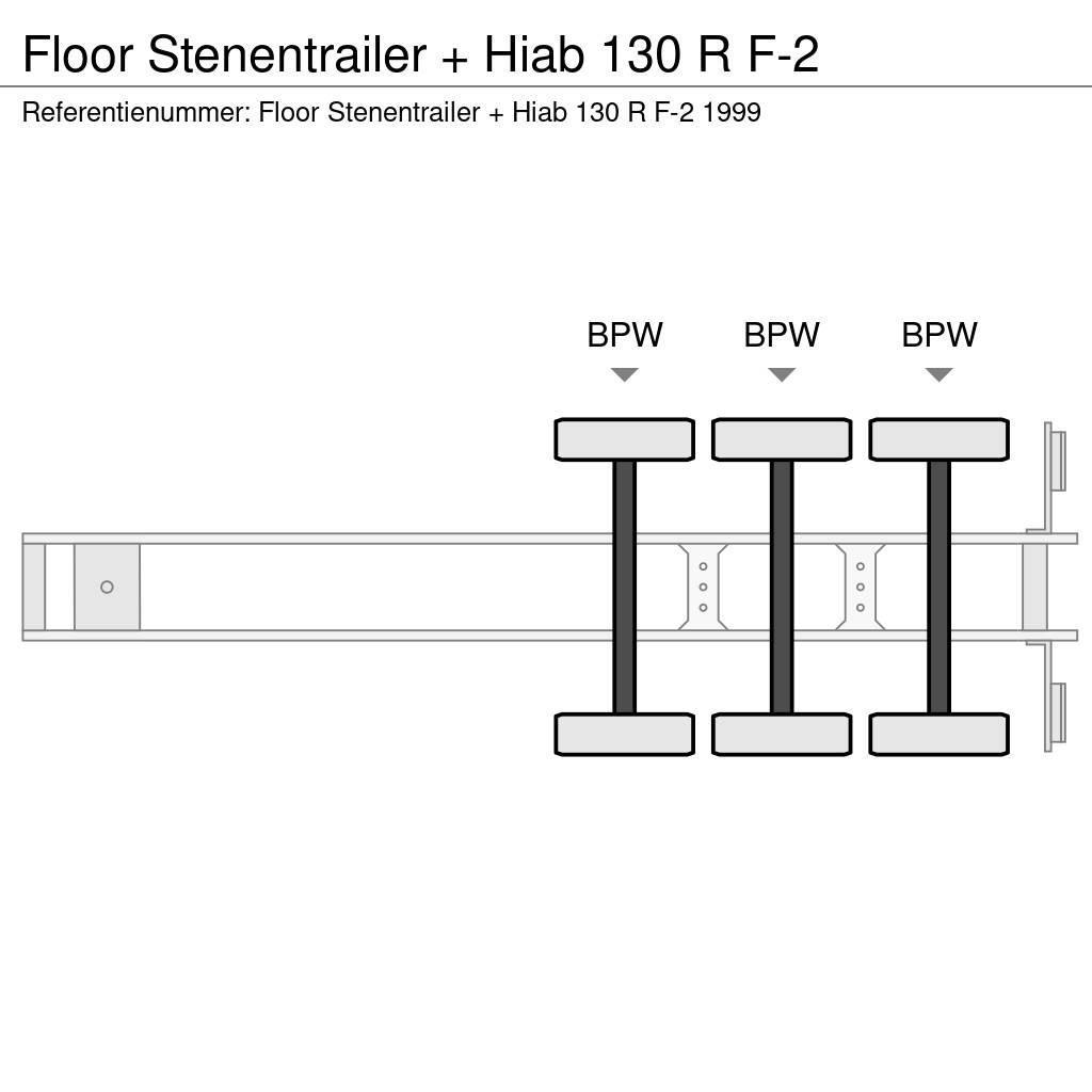 Floor Stenentrailer + Hiab 130 R F-2 Poluprikolice sa otvorenim sandukom