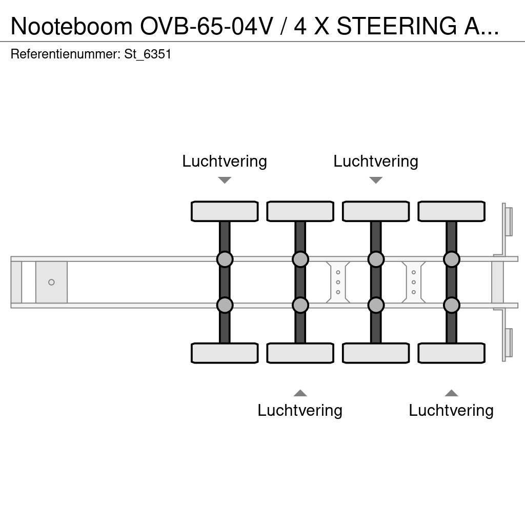 Nooteboom OVB-65-04V / 4 X STEERING AXLE / LIFT AXLE / 20.3 Ostale poluprikolice