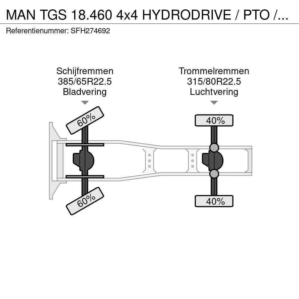 MAN TGS 18.460 4x4 HYDRODRIVE / PTO / GROS PONTS - BIG Tractor Units