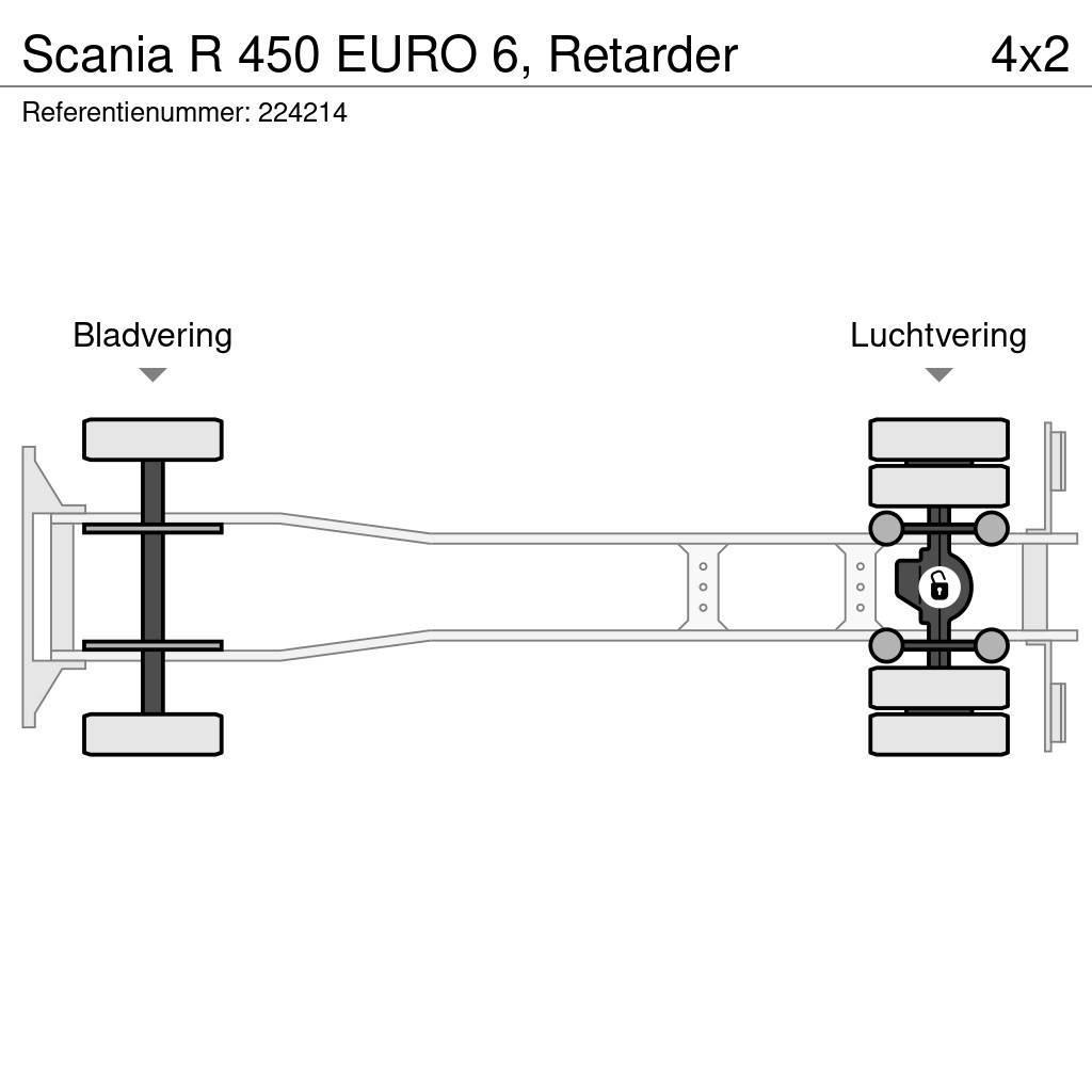 Scania R 450 EURO 6, Retarder Sanduk kamioni