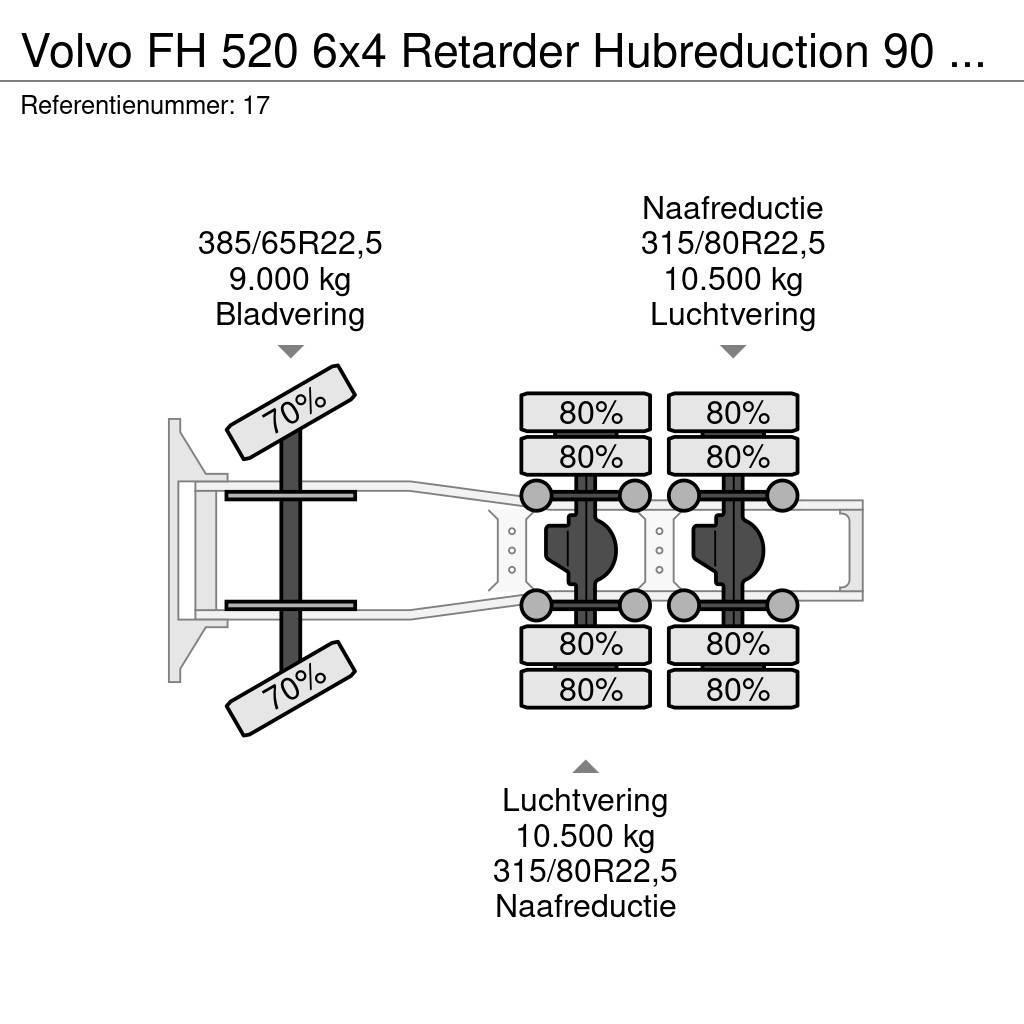 Volvo FH 520 6x4 Retarder Hubreduction 90 TON NL Truck N Tegljači