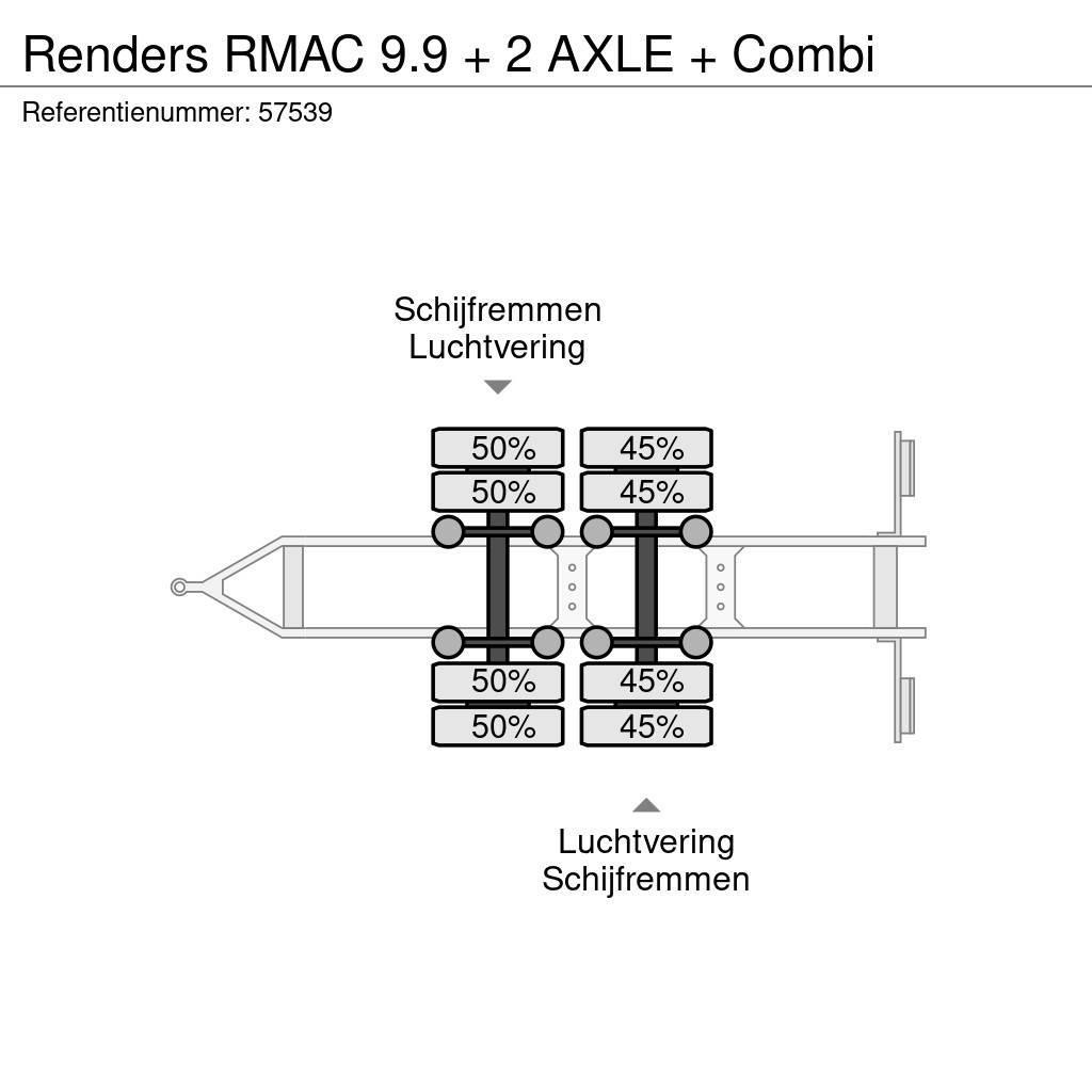 Renders RMAC 9.9 + 2 AXLE + Combi Prikolice sa sandukom