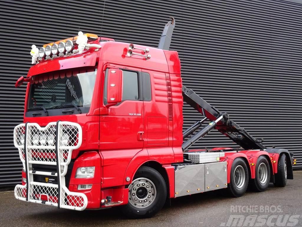 MAN TGX 35.500 8x4*4 / HAAKARM / ABROLKIPPER Rol kiper kamioni sa kukom za podizanje tereta