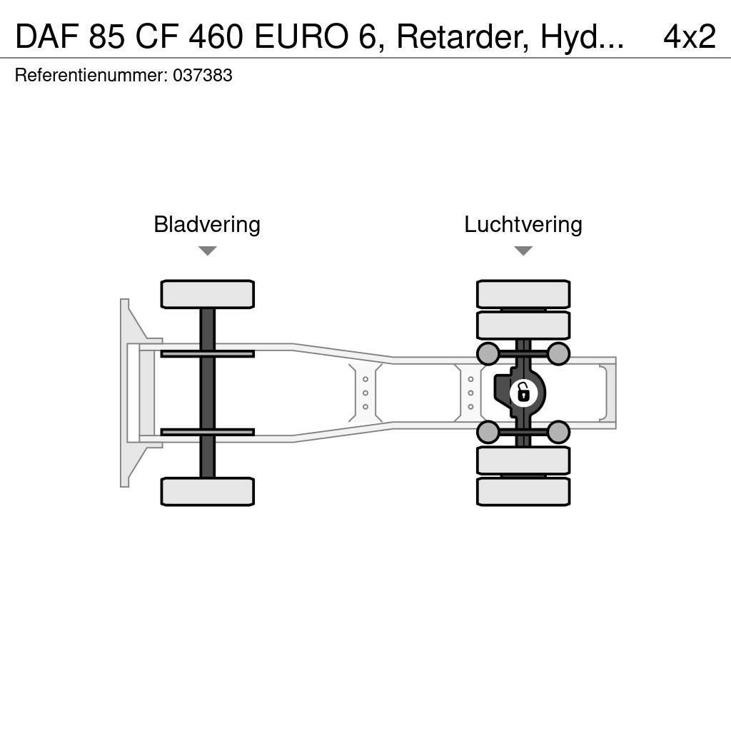 DAF 85 CF 460 EURO 6, Retarder, Hydraulic Tegljači