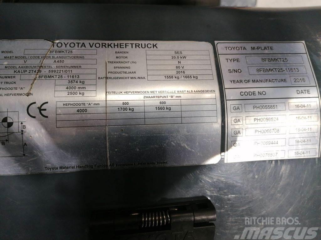 Toyota 8FBMKT25 Električni viljuškari