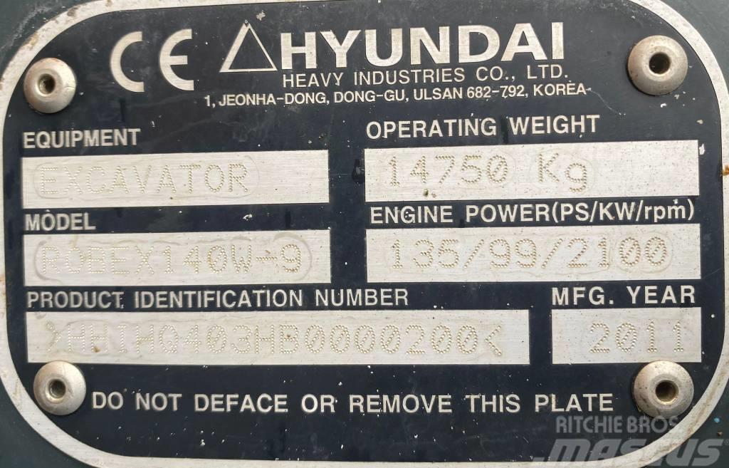 Hyundai Robex 140 W-9 Bageri točkaši