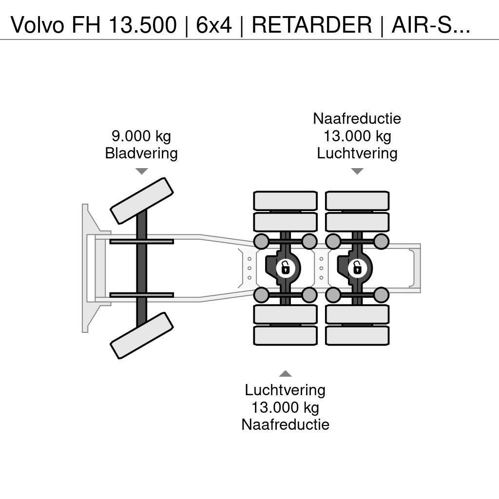 Volvo FH 13.500 | 6x4 | RETARDER | AIR-SUSPENSION | 3'5 Tegljači