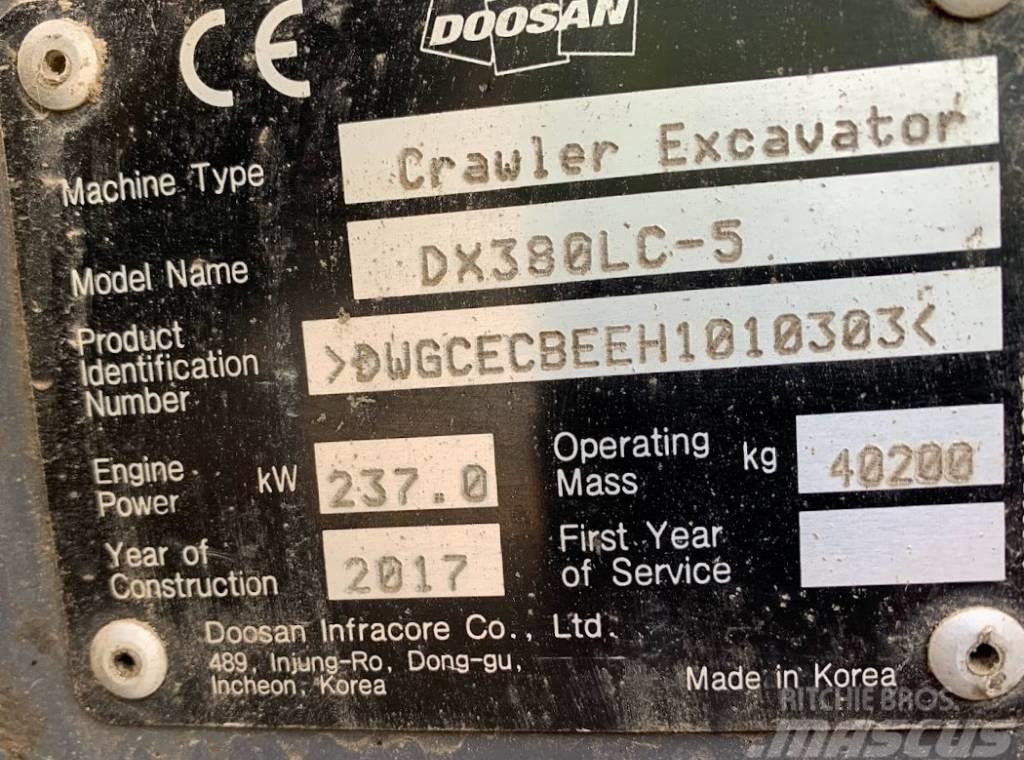 Doosan DX 380 LC-5 Bageri guseničari
