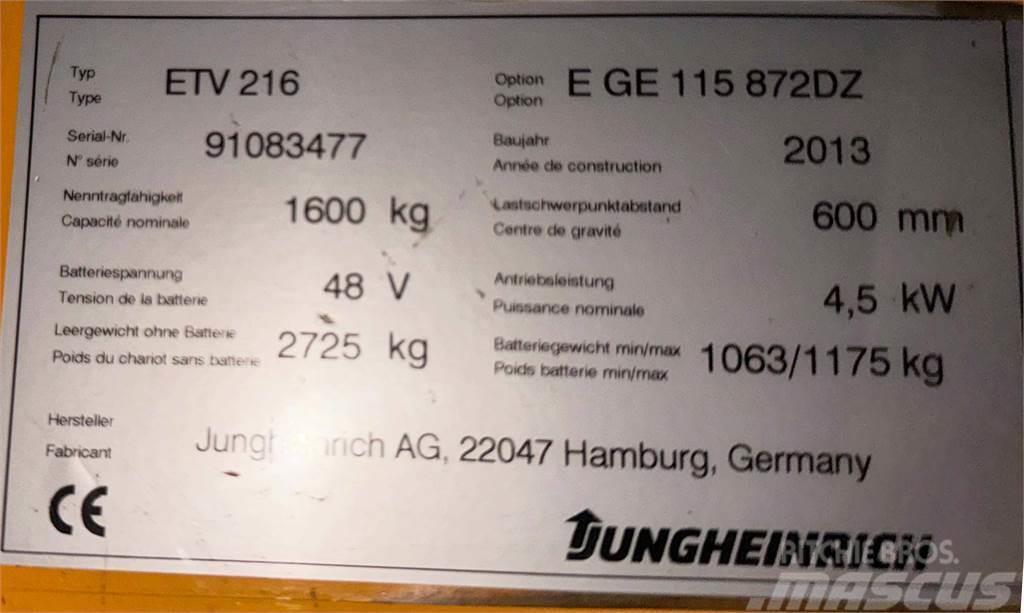 Jungheinrich ETV 216 - TRIPLEX - 8.72MM HUB - NEUWERTIG Mini bageri < 7t