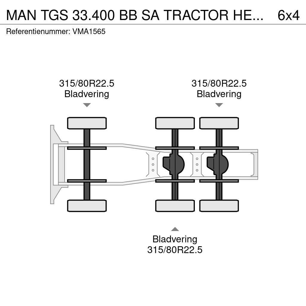 MAN TGS 33.400 BB SA TRACTOR HEAD (13 units) Tegljači