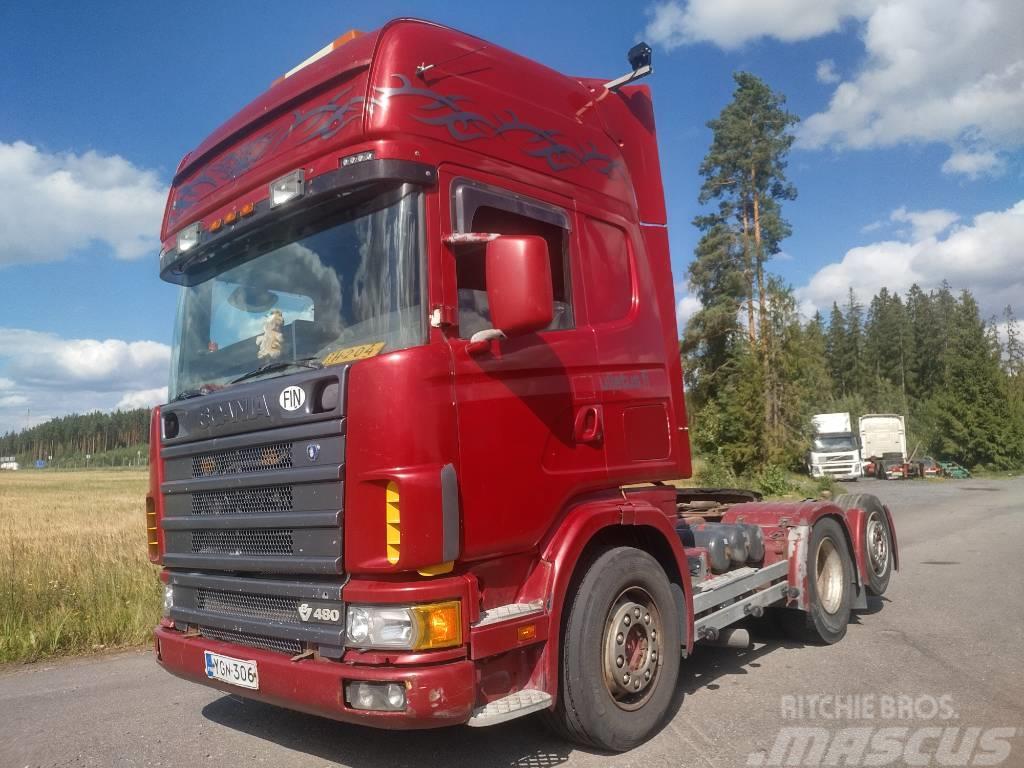 Scania R164 6x2 veturi,täysilmaj. kats 08/23 Tegljači