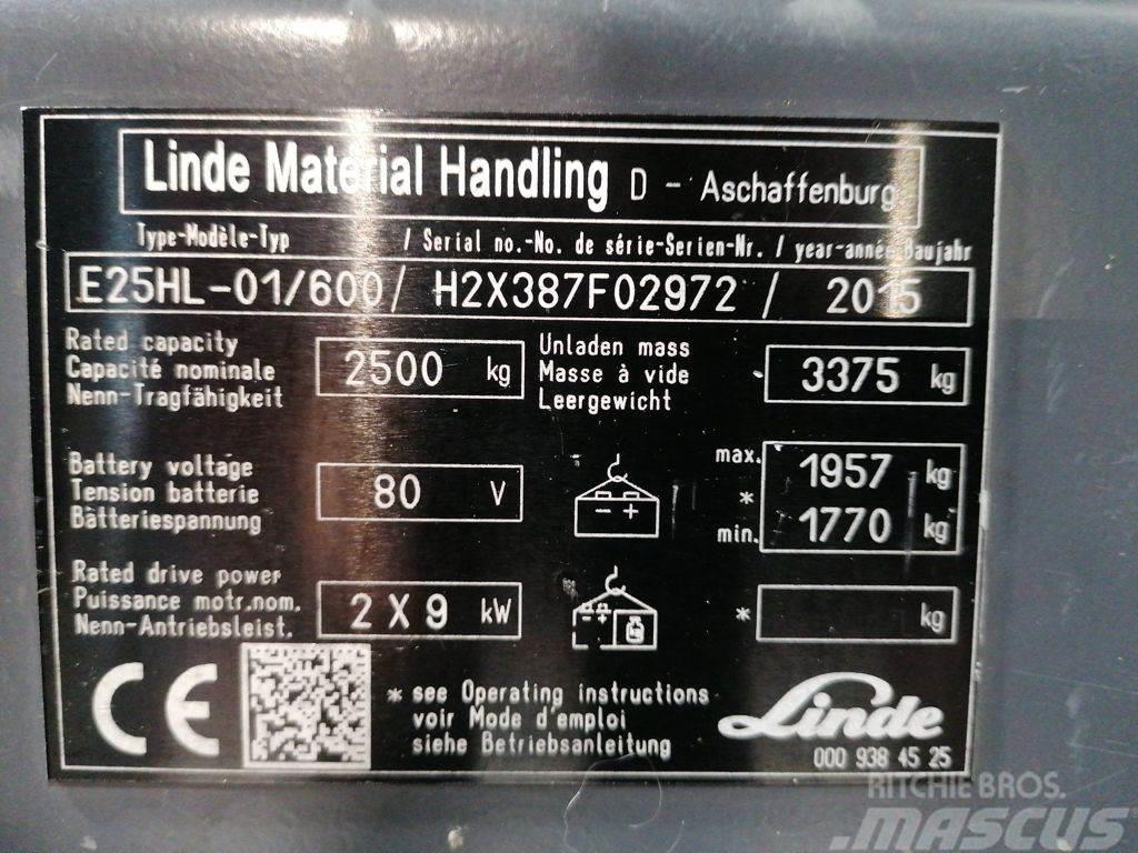 Linde E25HL-01/600 Električni viljuškari