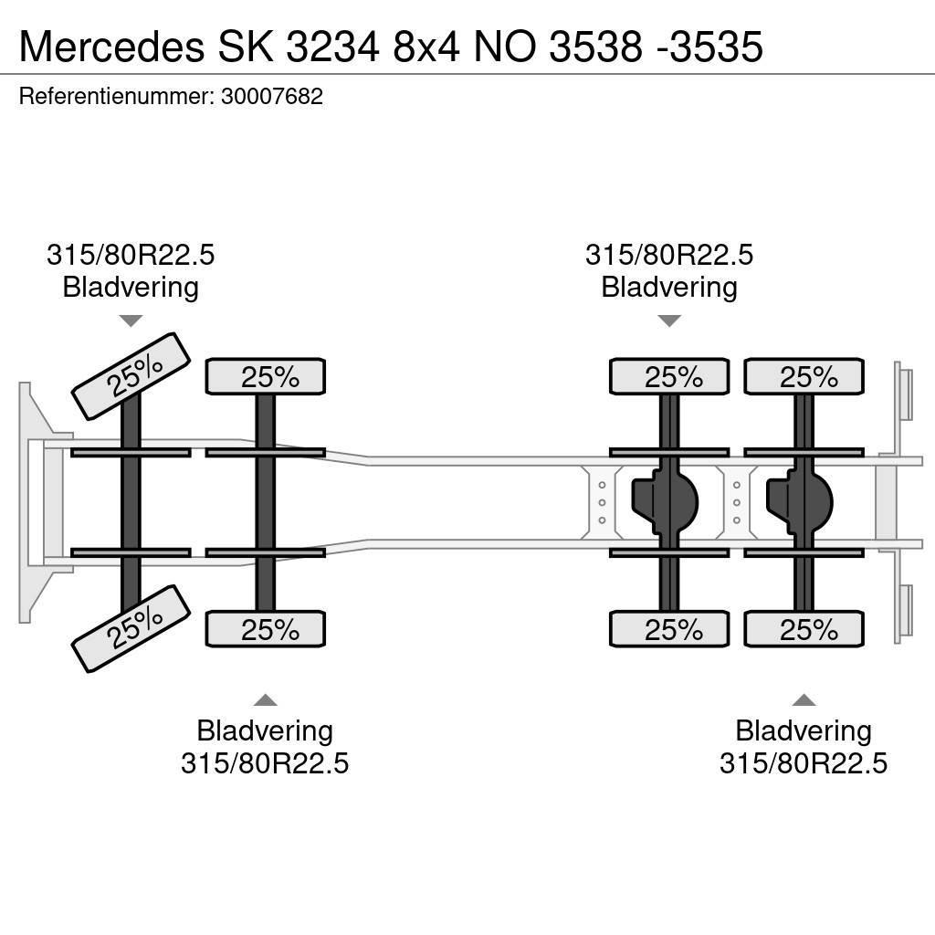 Mercedes-Benz SK 3234 8x4 NO 3538 -3535 Kamioni-šasije