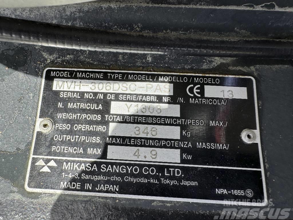 Mikasa MVH-306DS Yanmar Diesel Motor Rüttelplatte Vibro ploče