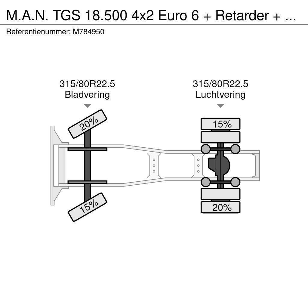 MAN TGS 18.500 4x2 Euro 6 + Retarder + Hydraulics Tegljači