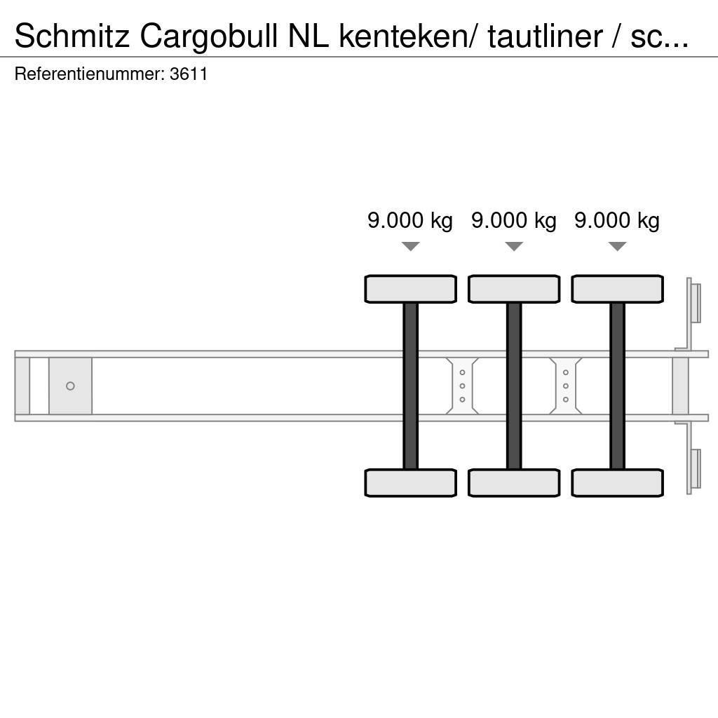 Schmitz Cargobull NL kenteken/ tautliner / schuifzeil / laadklep Poluprikolice sa ciradom