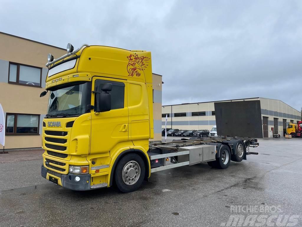 Scania R480 6x2 EURO5 + RETARDER + MANUAL Kontejnerski kamioni