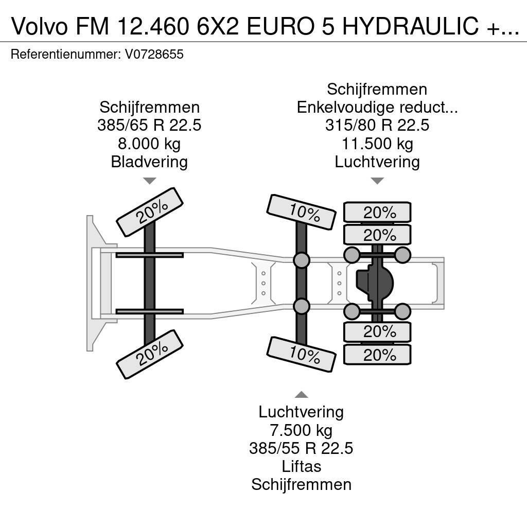 Volvo FM 12.460 6X2 EURO 5 HYDRAULIC + i-Shift APK Tegljači