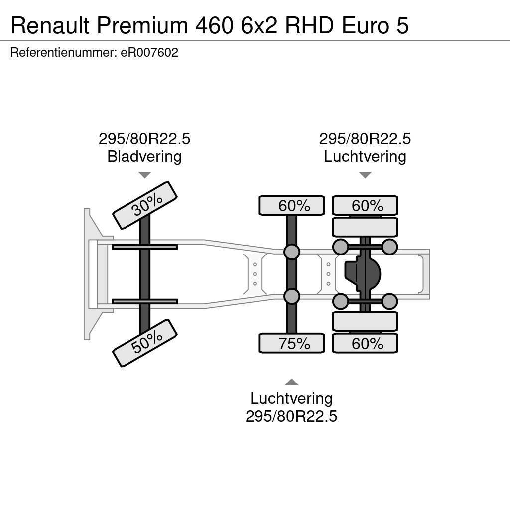 Renault Premium 460 6x2 RHD Euro 5 Tegljači