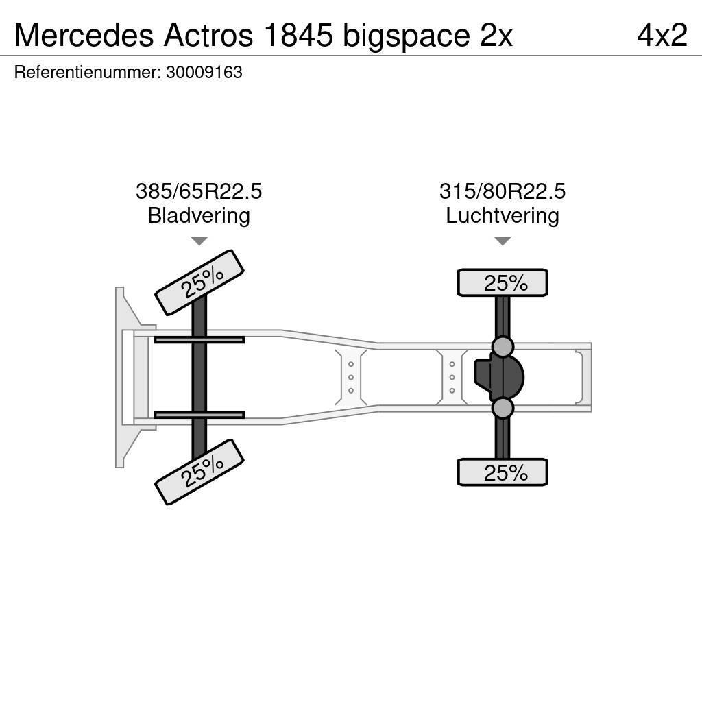 Mercedes-Benz Actros 1845 bigspace 2x Tegljači