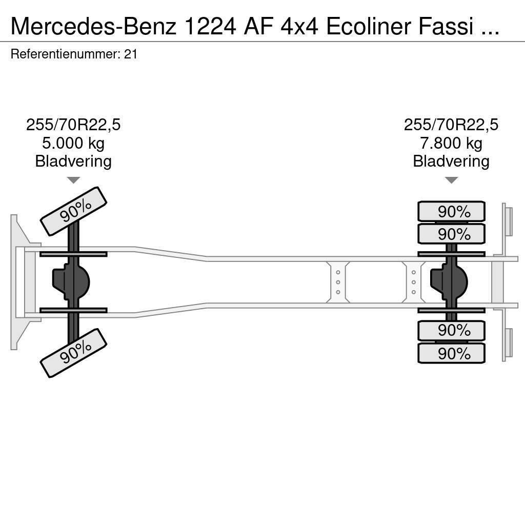 Mercedes-Benz 1224 AF 4x4 Ecoliner Fassi F85.23 Winde Beleuchtun All terrain cranes