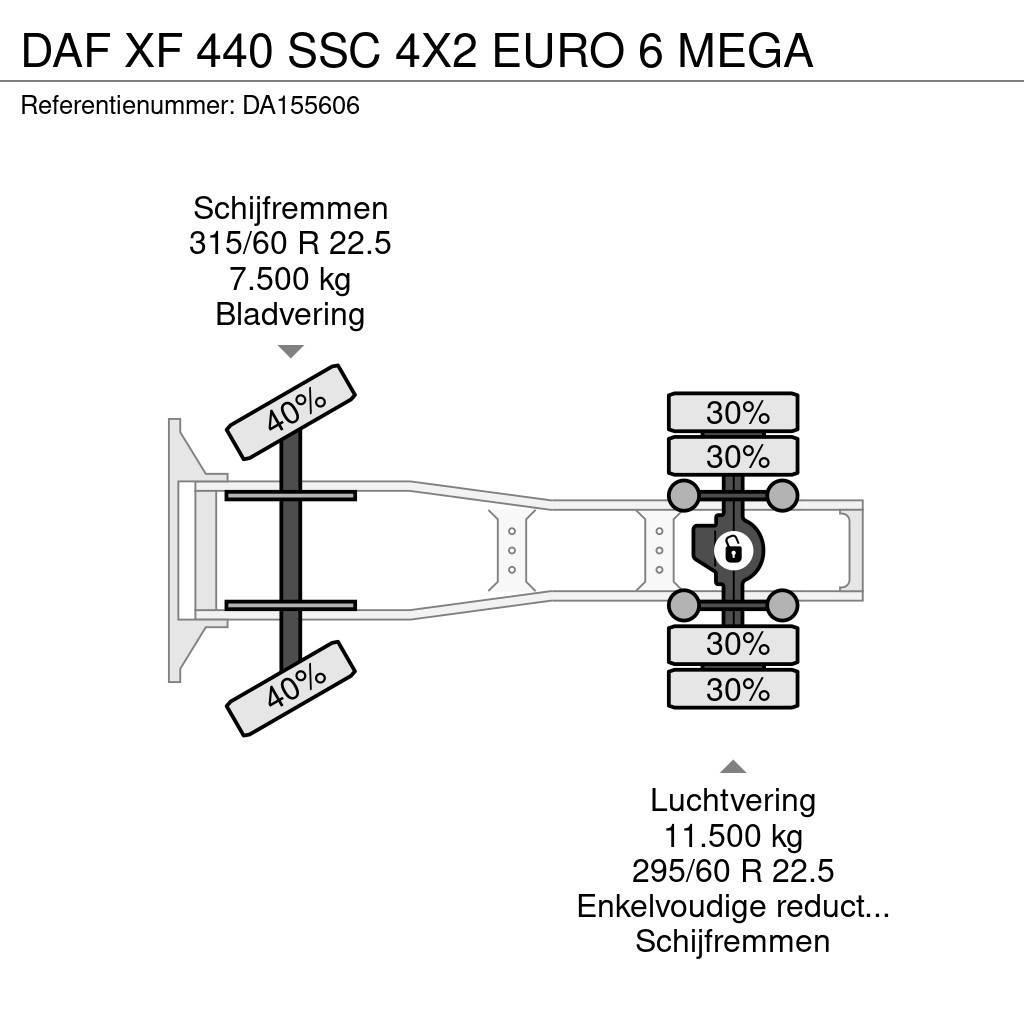 DAF XF 440 SSC 4X2 EURO 6 MEGA Tegljači